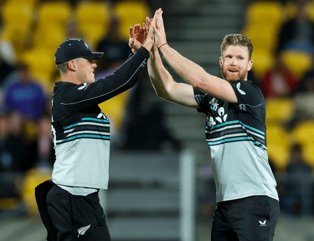 Jimmy Neesham took 5/22 with the ball against PAK