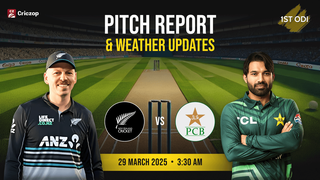 NZ vs PAK 1st ODI Pitch Weather Report