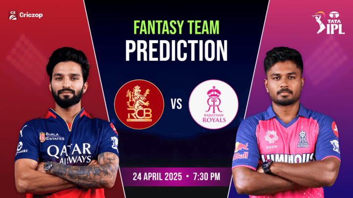 RCB vs RR Dream11 Predictions