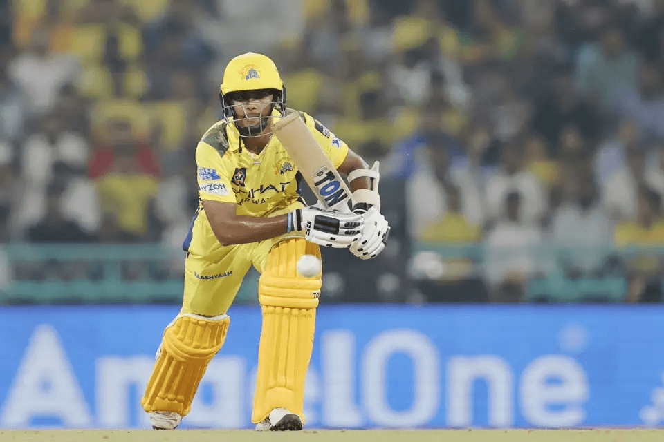Shaik Rasheed impressive debut for CSK
