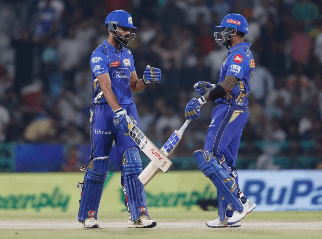 SKY and Dhir added important runs in the chase for Mumbai Indians 