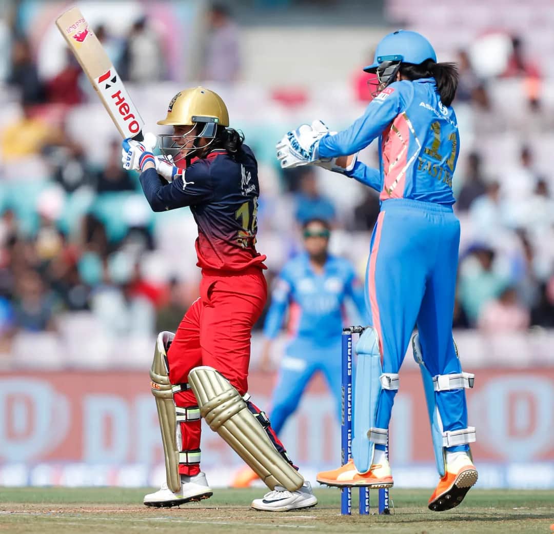 Smriti Mandhan in action