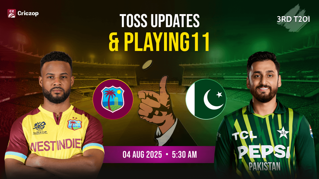 West Indies vs Pakistan 3rd T20I Toss Updates 