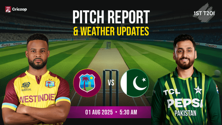 WI vs PAK: 1st T20I: Pitch Report