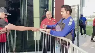 Indian head coach Gautam Gambhir wins hearts in Dubai