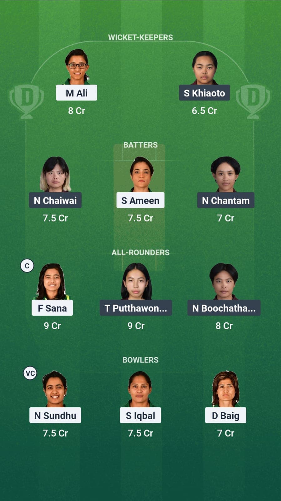Pakw vs thaw dream11 