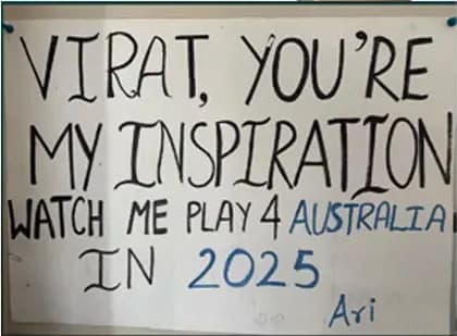 ‘Virat, You Are My Inspiration’ – Aussie U19 Star Aryan’s Dream Comes True in 2025