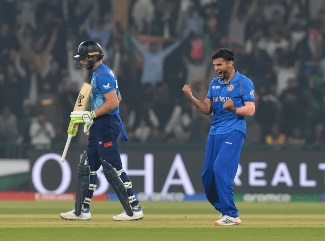 Azmatullah Omarzai picked up a fifer vs England