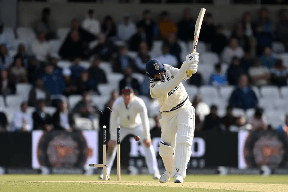 Jasprit Bumrah loses his middle stump courtesy of Josh Tongue