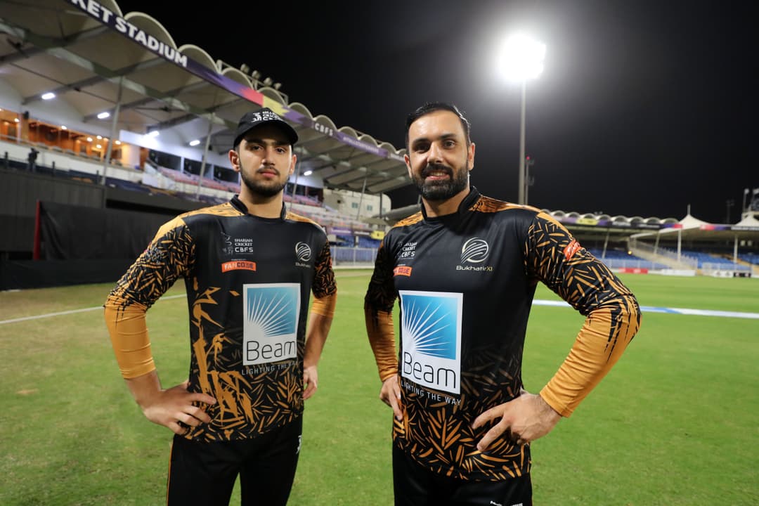 Mohammad Nabi with his son
