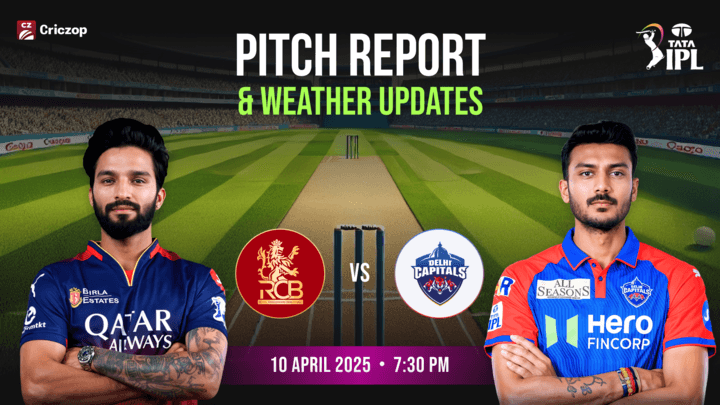 RCB vs DC Pitch Report / Weather Updates