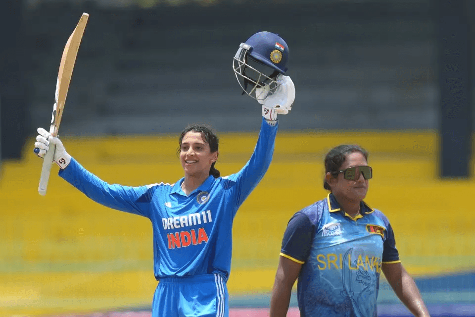 Smriti Mandhana ODI hundred vs Sri Lanka