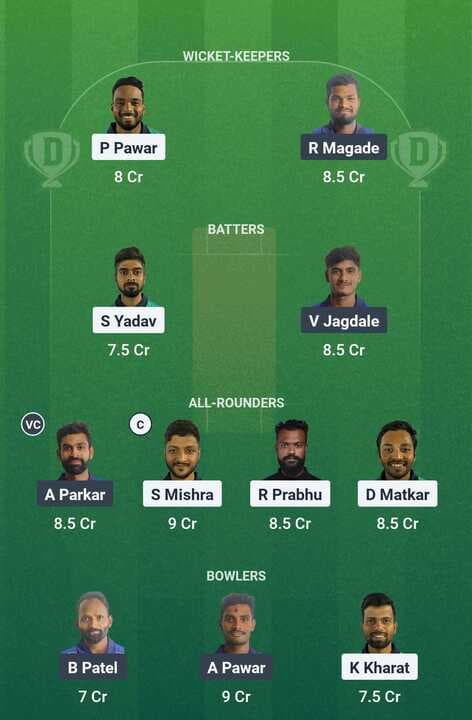 Navi Mumbai Premier League T20 - VAW vs THT Titans: Dream11 Team